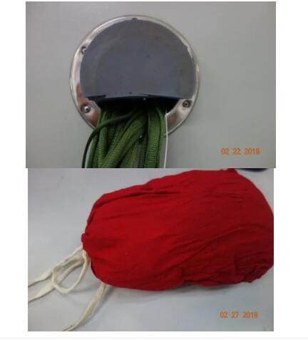 圖2(左)測(cè)試電纜密封不嚴(yán)示意圖；圖3(右) 軟體堵頭示意